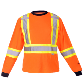 Viking 6015O-XL  ~  Safety Cotton Lined Long Sleeve Shirt - Ariba Safety