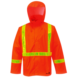 Viking Handyman 6050FRJ-XXL  ~  FR Treated PU with Poly Backing Jacket in Orange (2X-Large) - Ariba Safety