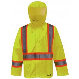 Viking Handyman 6055FRJG-L  ~  FR Treated PU with Poly Backing Jacket in Yellow (Large) - Ariba Safety