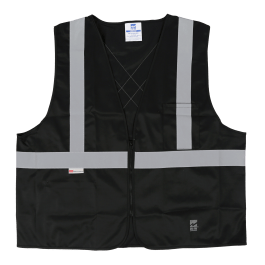 Compact Mesh Open Road 6109BK-L/XL  ~  Solid Safety Vest - Ariba Safety