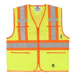 Open Road 6112G-XXL  ~  Zipper Safety Vest - Ariba Safety