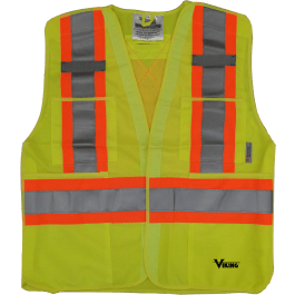 Viking 6135G-S/M  ~  5 Point Tear Away Safety Vest - Ariba Safety