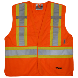 Viking 6135O-L/XL  ~  5 Point Tear Away Safety Vest - Ariba Safety