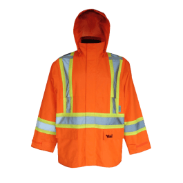 Viking Handyman 6327JO-S  ~  300D Rain Jacket in Orange (Small) - Ariba Safety