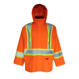Viking Handyman 6327JO-M  ~  300D Rain Jacket in Orange (Medium) - Ariba Safety