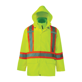 Viking Journeyman 6400JG-XXL  ~  300D 3-in-1 Rain Jacket in Yellow (2X-Large) - Ariba Safety