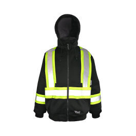 Viking 6421BK-S  ~  Cotton-Lined Safety Hoodie - Ariba Safety