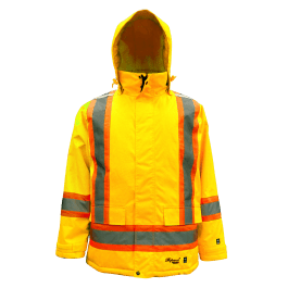 Viking Professional Freezer 6450JG-M  ~  300D Trilobal Rip-Stop Jacket in Yellow (Medium) - Ariba Safety