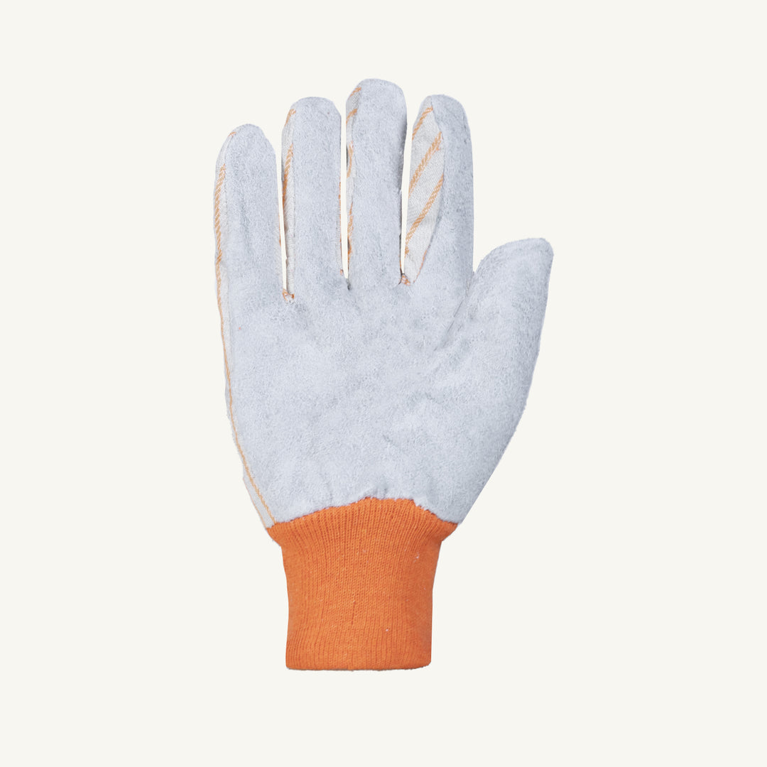 Superior Glove 650i Mens Split Leather Palm Cotton Back Knit Wrist Superior