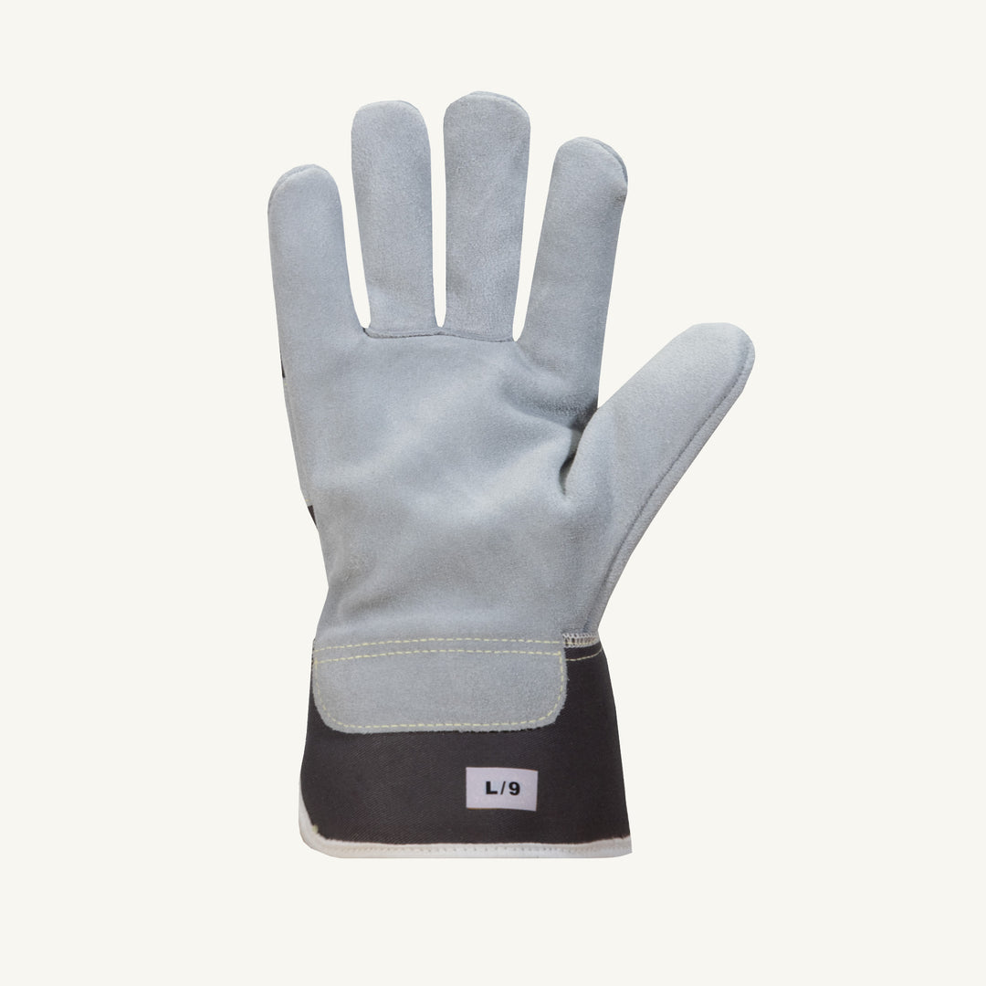 Reusable Gloves Superior Glove 69BSKFFL/X Side-Split Leather Fitters Gloves with Blended Kevlar Lining and Safety Cuffs (X-Large)