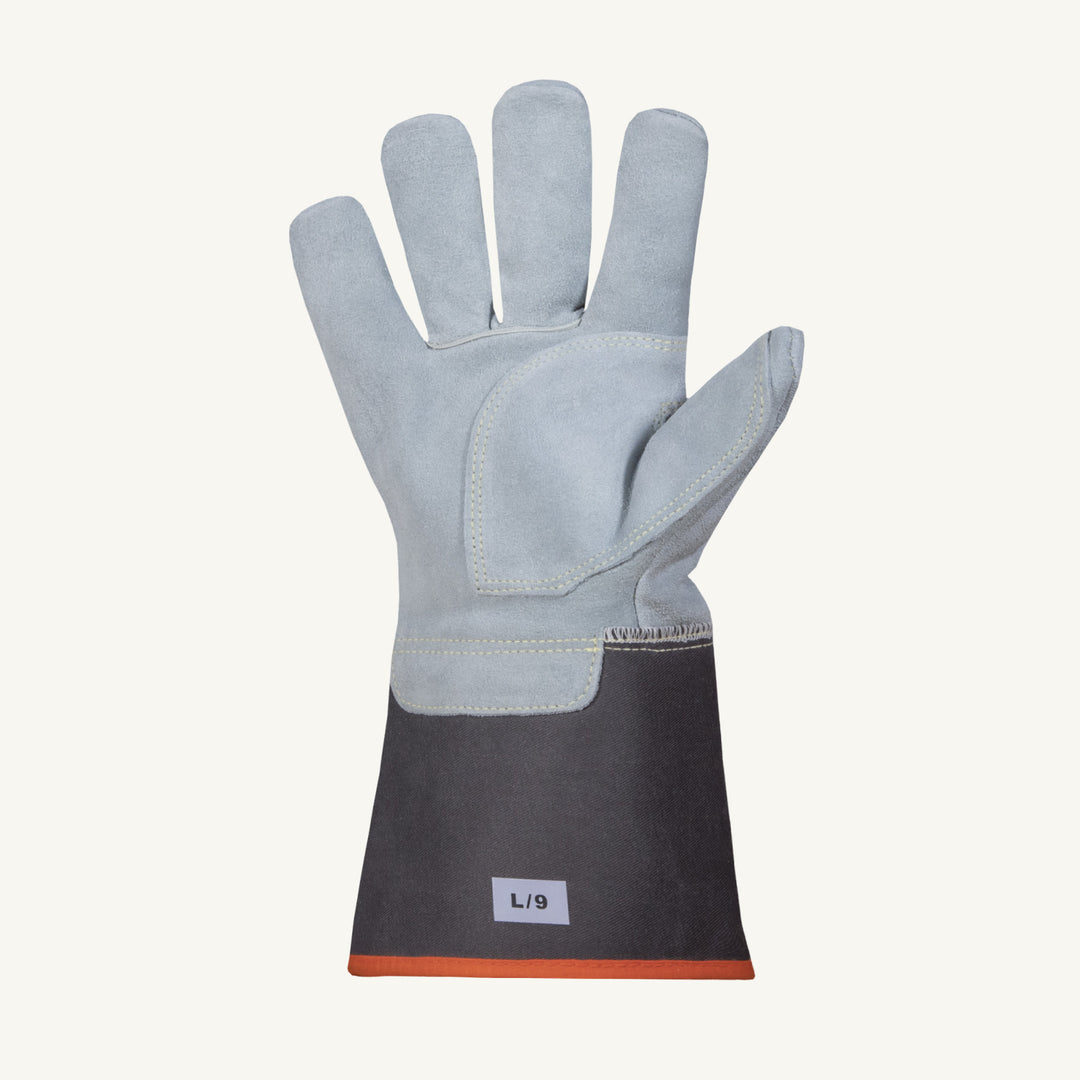 Reusable Gloves Superior Glove 69SBSKFFGX Side-Split Leather Fitters Gloves with Blended Kevlar Lining - 4 Inch Cuff (X-Large)