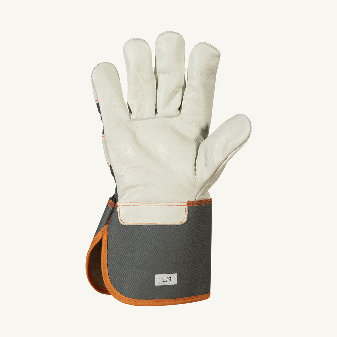 Superior Glove 76GR Endura Grain Cowhide Fitters Rubberized Gauntlet Cuff Superior