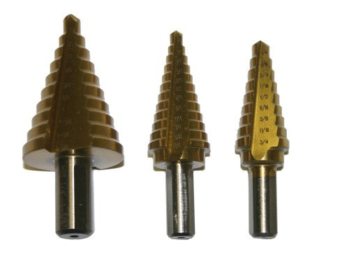 Drill Bits Tuff Grade TGDB-10231 Hss Step Drill Bit #1 Range 1/8-1/2