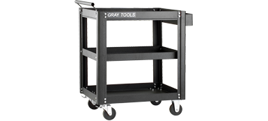 Utility Carts Gray 97503B Marquis Series Utility Cart With 3 Shelves