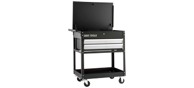 Utility Cart Gray 97502B Marquis Series Utility Cart With 2 Drawers