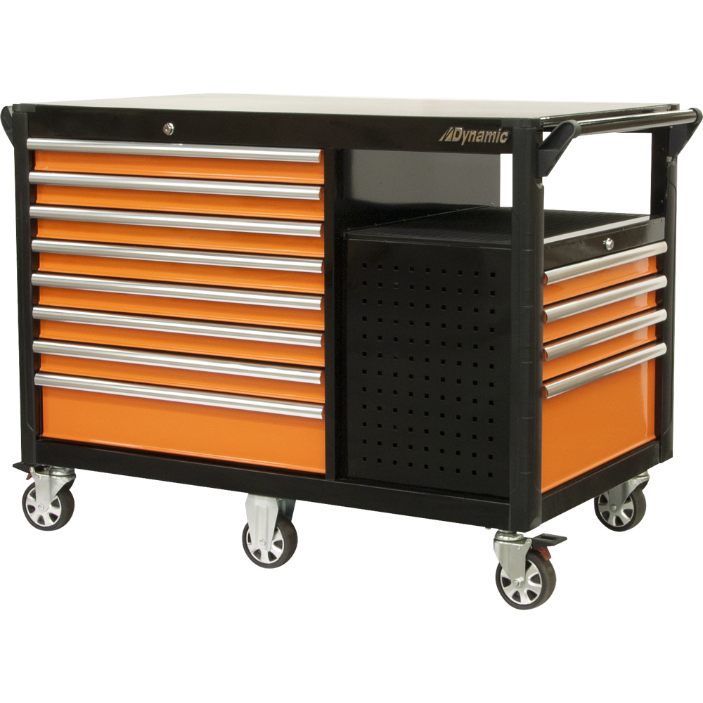 Dynamic D069209 Tools 52 Inch Industrial Cart With 12 Drawers