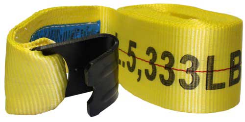 Tuff Grade RS-430-DELTA-CE Winch Straps Size 4 X 30' Breaking Strength 16,000 Lbs Working Load Limit 5,300 Lbs Hook Delta