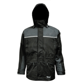 Viking Tempest 858JCB-XXXXXL  ~  3 in 1 All-Season Jacket with 3-Way Air Flow Ventilation System in Black/Charcoal (5X-Large) - Ariba Safety
