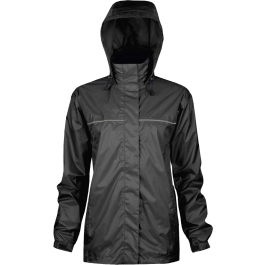 Viking Windigo 920BK-XXL  ~  Ladies' Lightweight Waterproof Jacket in Black (2X-Large) - Ariba Safety