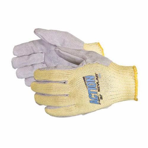 Reusable Gloves Superior Glove SKLP/XS Guncut Style Kevlar Gloves with Split Leather Palms (X-Small)