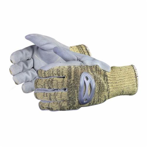 Reusable Gloves Superior Glove SKSMLP/M String Kevlar/Steel Gloves with Steel Mesh Liner and Split Palms (Medium)