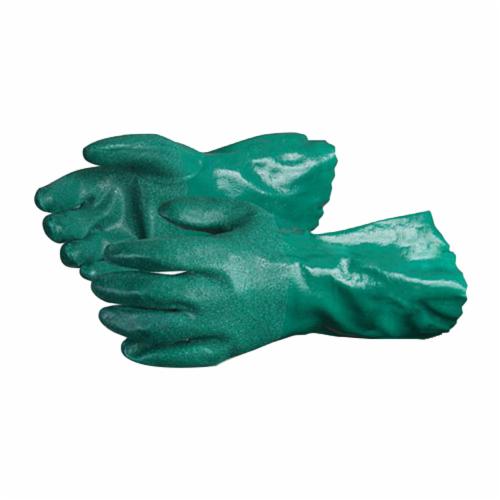 Superior Glove NT230S Nitrile Glove Porcelain Powder Grip Knit Lining Green 12In Superior