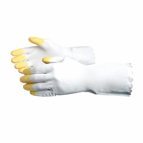 Reusable Gloves Superior Glove V3016RT-10 Unlined Vinyl Gloves with Reinforced Finger Tips 9 mil Body/16 mil Tips (Size 10)
