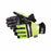 Reusable Gloves Superior Glove MXHVTWT/M Hi-Viz Winter Mechanics Gloves with Red PVC Palm Thinsulate Lining in Lime Green (Medium)