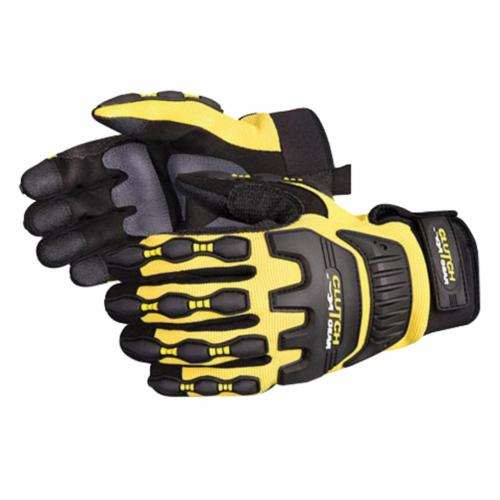Reusable Gloves Superior Glove MXVSB/L Anti-Impact Mechanics Gloves with PVC Grip Patches On Palm and Taper Backing (Large)