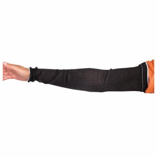 Reusable Sleeves Superior Glove KBKB1T18/M Sleeves - 18 Inch Flame Retardant Blended Black Kevlar with Stayz-Up Armbands (Medium)