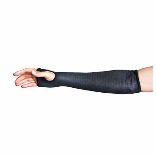 Superior Glove KPXT22TH Contender Flame Resistant Black Protex Sleeve Tapered Knit 2 Ply 22 Inch With Thumbhole ANSI A2