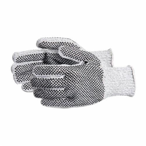 Reusable Gloves Superior Glove SPGC2D/L Middleweight Composite Knit Gloves with PVC Dotted Both Sides (Large)