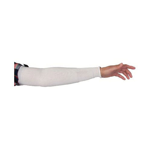 Superior Glove KN1T18TH/S Cutban Cool Sleeve White 18 Inch Tapered Knit With Thumbhole Single Layer ANSI A3 Cut