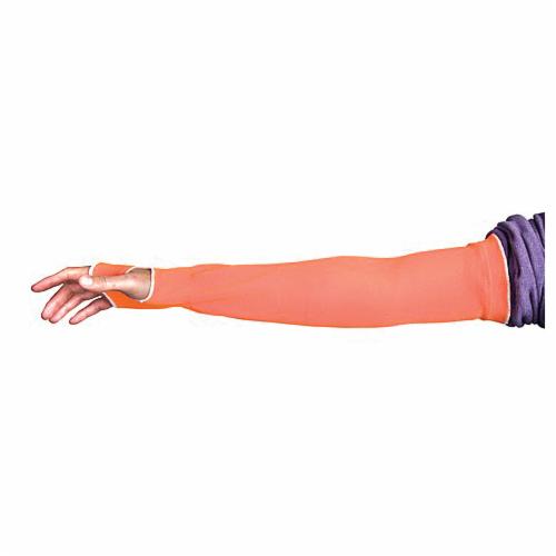 Superior Glove KOP1T22THS Hi-Viz Orange Cutban Sleeve Tapered Knit 1Ply 22 Inch With Th ANSI A2 Cut