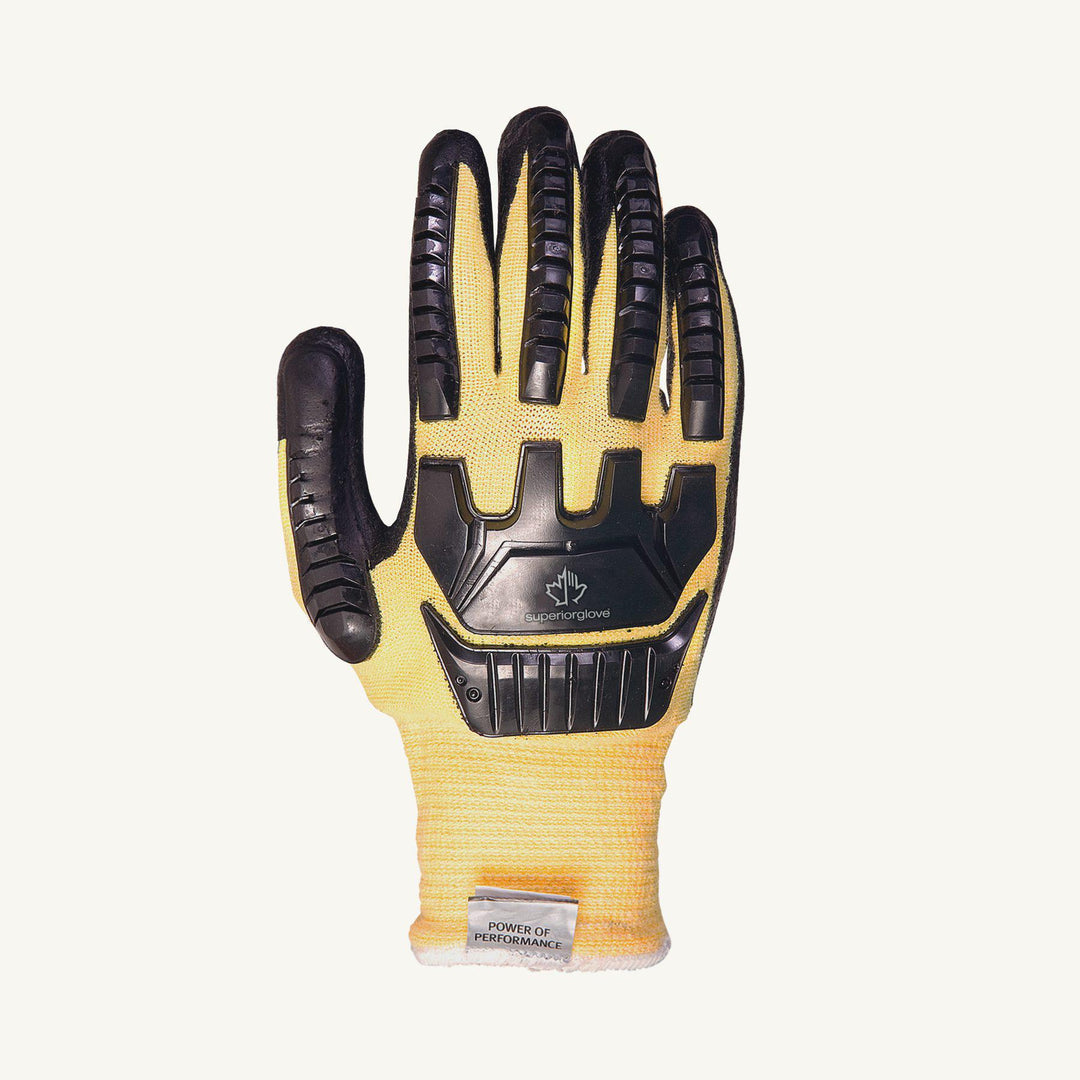 Reusable Gloves Superior Glove SKFGFNVB/L Blended String Kevlar Gloves with Foam Nitrile Palms and Anti-Impact Taper Back (Large)