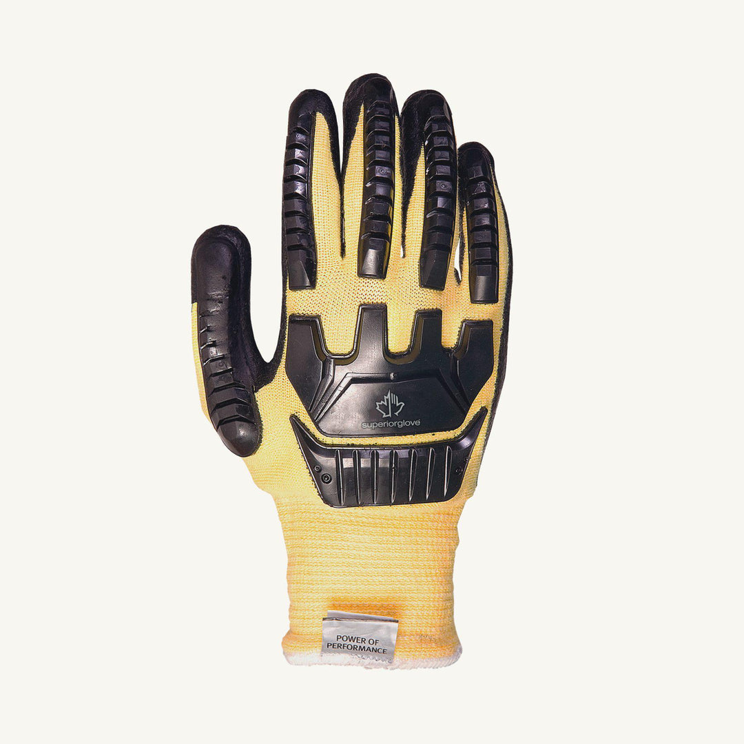 Reusable Gloves Superior Glove SKFGFNVB/X Blended String Kevlar Gloves with Foam Nitrile Palms and Anti-Impact Taper Back (X-Large)
