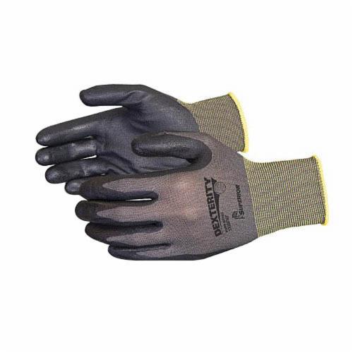 Superior Glove S13BFNT-5 Dexterity Seamless 13Ga Knit Black Nylon Black Foam Nitrile Palm Coated Superior