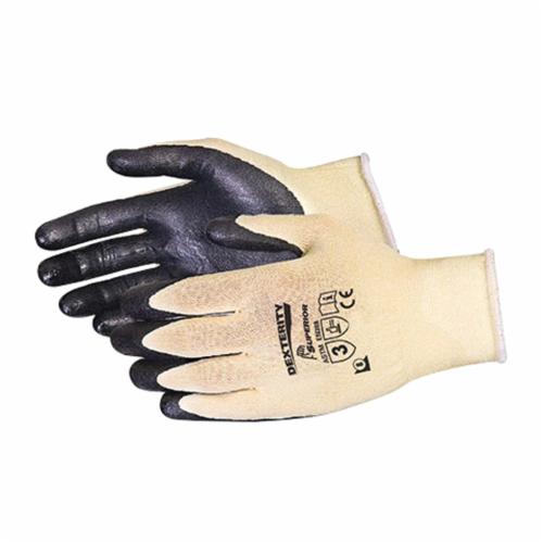 Reusable Gloves Superior Glove S18KGFN-5 Ultra Fine Cut-Resistant Gloves - Blended Kevlar with Foam Nitrile Palms - 18-Gauge (Size 5)