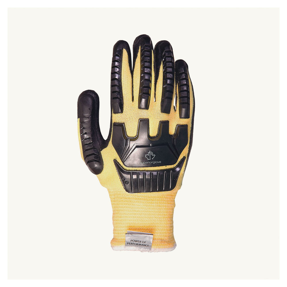 Reusable Gloves Superior Glove SKFGFNVB3X Blended String Kevlar Gloves with Foam Nitrile Palms and Anti-Impact Taper Back (3X-Large)