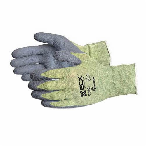 Superior Glove S13CXLX-7 Emerald Cx String 13Ga Blended Kevlar / Steel Glove Latex Palm Coated Ansi A4 /Ce 5 Cut Superior