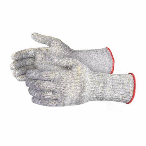 Reusable Gloves Superior Glove SCX4D6C/L Cut-Resistant Slabber Gloves with PVC Dots only on Three Fingers - 6 Inch Cuff (Large)