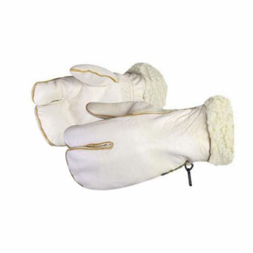 Reusable Gloves Superior Glove 321BOA Winter Cowgrain 1 Finger Mitt with Acrylic-Pile Lining (One Size)