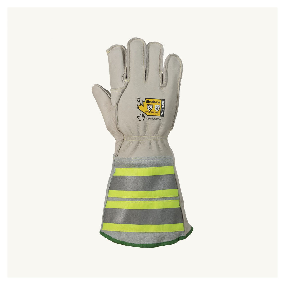 Reusable Gloves Superior Glove 365DLXTKGS Deluxe Gloves Blended Kevlar/Thinsulate Lined - 6 Inch Reflective Cuff (Small)
