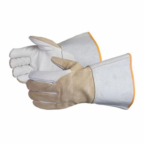 Reusable Gloves Superior Glove 365HBRS Tig Welders Gloves Horsehide Palm/Split Cowgrain Back Kevlar Sewn - 4 Inch Split Cuff (Small)