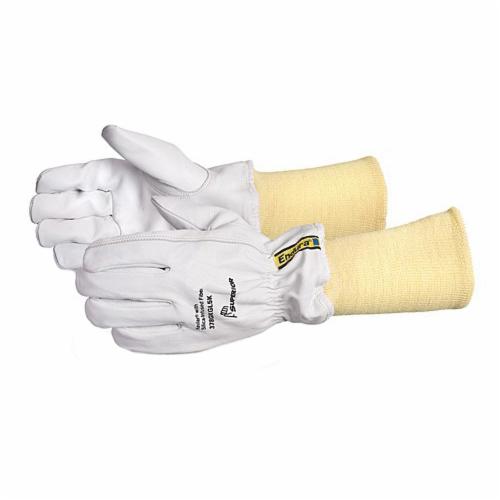 Reusable Gloves Superior Glove 378GKGL5KL Goat-Skin Drivers Gloves with Blended Kevlar Lining and a 5 Inch Kevlar Knitwrist (Large)