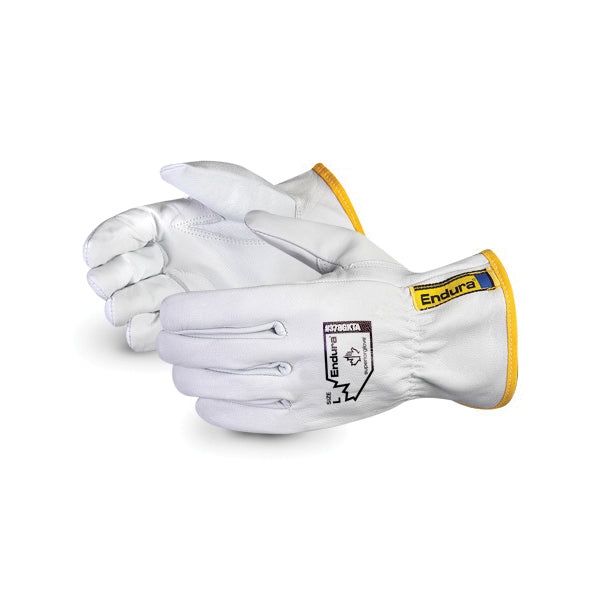 Reusable Gloves Superior Glove 378GKTAL Unlined Goat-Skin Drivers Glove with Keystone Thumb (Large)