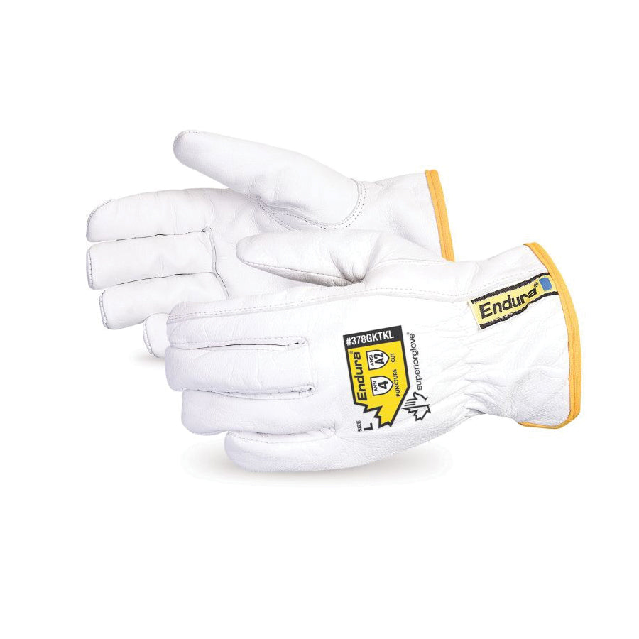 Reusable Gloves Superior Glove 378GKTKLXL Goat-Skin Driver with Keystone Thumb and Kevlar Lining (X-Large)