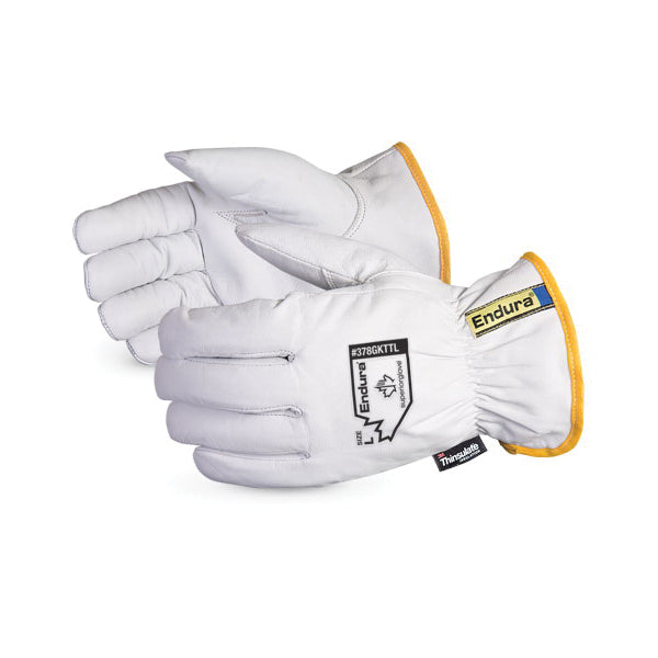 Reusable Gloves Superior Glove 378GKTTLL Goat-Skin Drivers Glove with Keystone Thumb and Thinsulate Lining (Large)