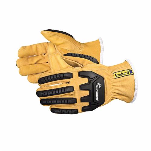 Reusable Gloves Superior Glove 378GKVSBM Oilbloc Goat-Skin Gloves with Moulded Taper Back (Medium)