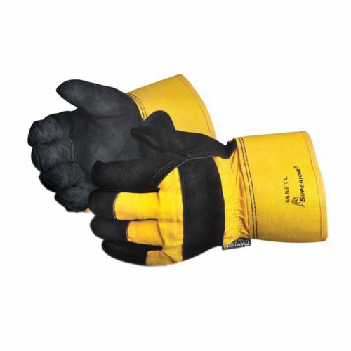 Reusable Gloves Superior Glove 66BFTL Split Fitters Glove of Thinsulate Lining and Safety Cuffs (One Size)